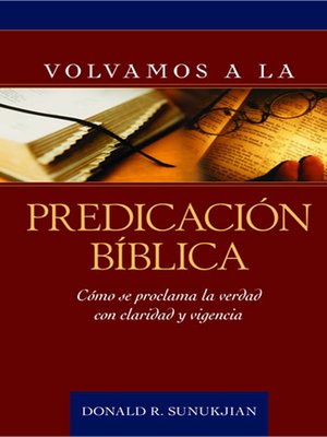 cover image of Volvamos a la predicación bíblica